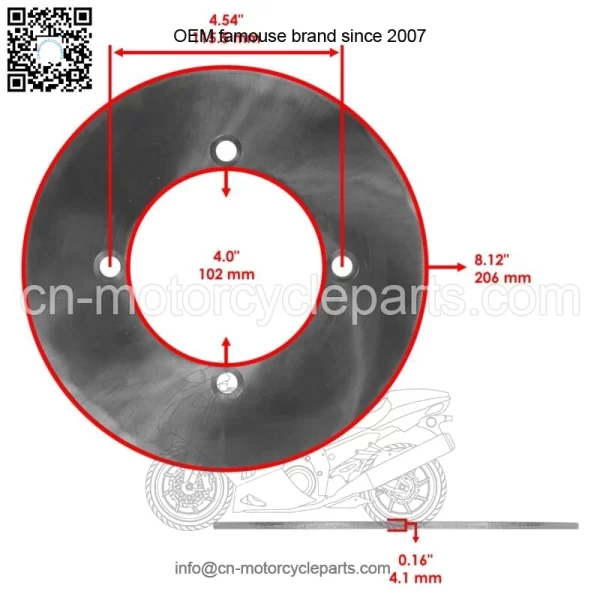 Front or Rear Brake Discs For Yamaha YXE85 Wolverine X2 X$ R Spec XTR 2018-2025 - Image 2