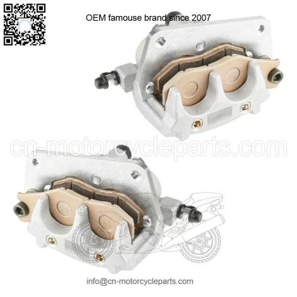 Front Left Right Brake Caliper w/ Pad for Yamaha YFZ 450 YFZ450R YFZ450X 2004-25