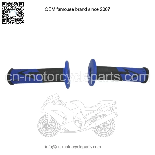 Handle grip ATV black blue