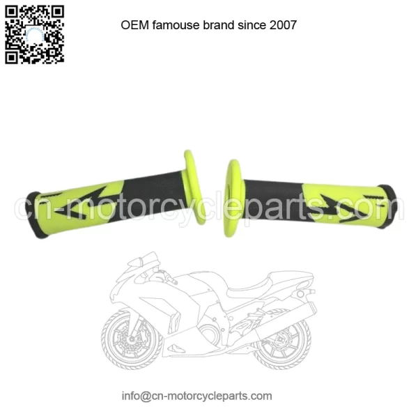 Handle grip ATV black yellow