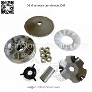 Drive Belt Variator Pulley Roller Set 139Q for Alisze FX50 50 CDI YY50QT-15