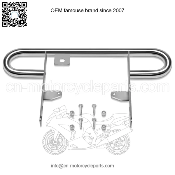 For 2004-2013 Yamaha YFZ450 ATV Rear Wide Grab Bar Bumper Chrome Carrier - Image 3