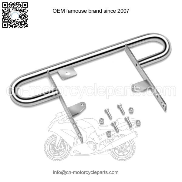 For 2004-2013 Yamaha YFZ450 ATV Rear Wide Grab Bar Bumper Chrome Carrier - Image 4