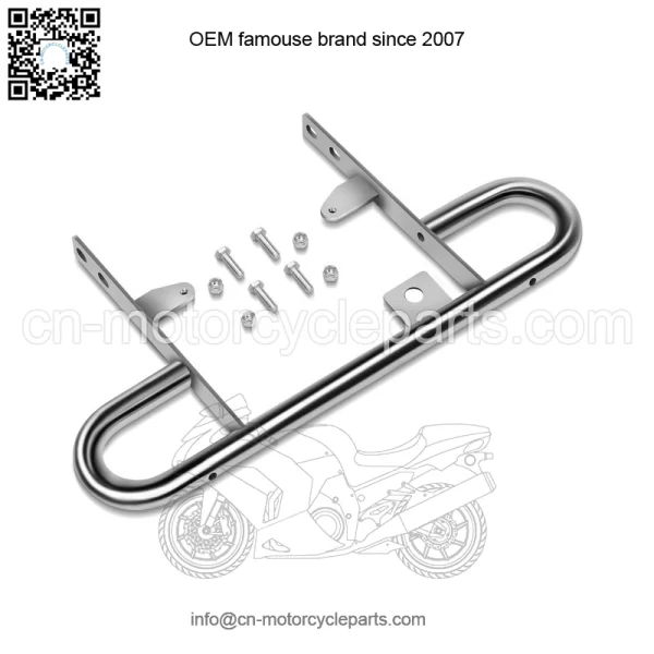 For 2004-2013 Yamaha YFZ450 ATV Rear Wide Grab Bar Bumper Chrome Carrier - Image 5
