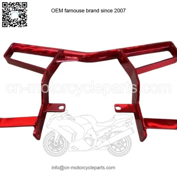 Yamaha Yfz 450r Grab Bar Bumper Rack Aluminum T6 09-25 Translucent Red - Image 3