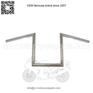1" Traditional Z-Bar Handlebar 10" Chrome Harddrive 21-234