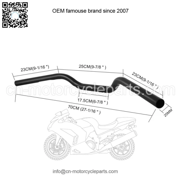1" 25mm Motorcycle Drag Handlebar Black For Harley Sportster 883 1200 XL Iron - Image 3