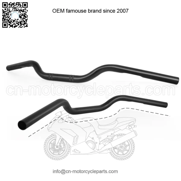 7/8" 22mm Rise Drag Handlebar Tracker Black For Yamaha MT-07 MT-09 MT-03 MT-10 - Image 2