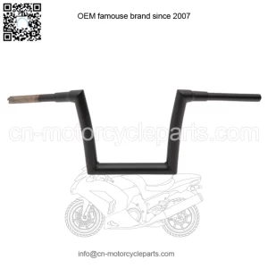 1 1/2" Strip Handlebars 10" Rise Black Flat 0601-4882