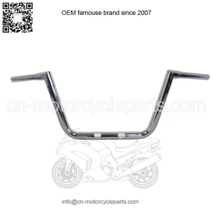1 1/4" Big Twin Peaks Handlebars Chrome 10" Rise LA-7362-10