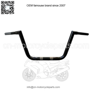 1 1/4" Big Twin Peaks Handlebars Black 10" Rise LA-7362-10B