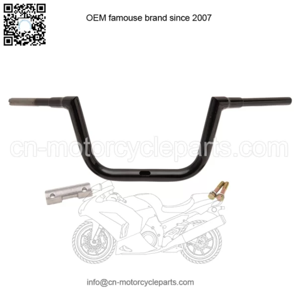 1 1/2" Grande Twin Peaks Handlebars Black 10" End rise LA-7313-61B