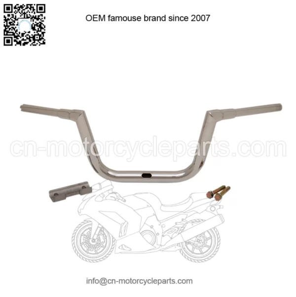 1 1/2" Grande Twin Peaks Handlebars Chrome 10" End rise LA-7313-61