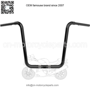 1-1/4 in. Twin Round Handlebars Gloss Black LA-7324-16B
