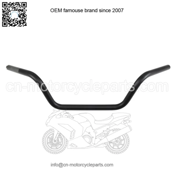 1in. Handlebar Flat Black Buckhorn Low Bend