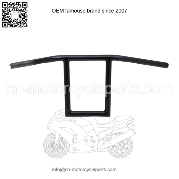 1" Old School Window Handlebars 10" Black LA-7385-10B