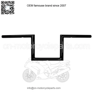 1" Old School Narow Handlebars 6" Black LA-7380-06B