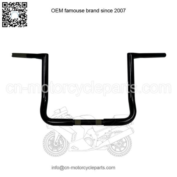 1 1/4in. Twin Peaks Touring Handlebar Black Powdercoat LA-7361-12B