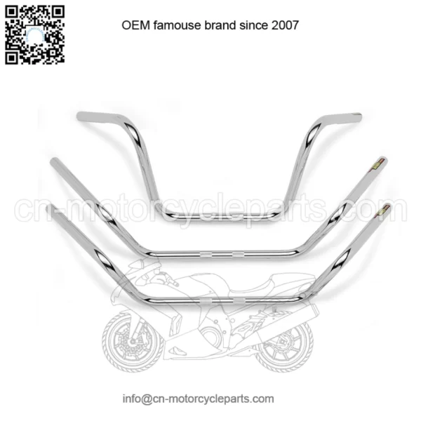1in. Handlebar Low-Rise Drag Bar (Dimpled) - Chrome 300915