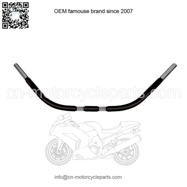 Wild 1 1 1/4in. Chubby Handlebar Springer Beach Bar - Black WO551B