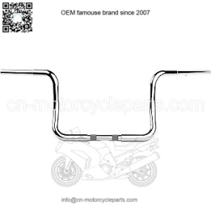 1-1/4 in. Twin Round Handlebars 1-1/4" Chrome LA-7325-10C