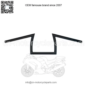 1" Handlebars slotted Black 6014-2016
