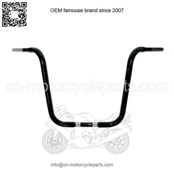 3 1/4" Buffalo touring Handlebars Gloss Black