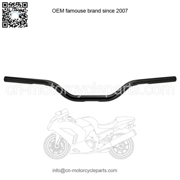 1" Handlebars slotted Black 6308-2013