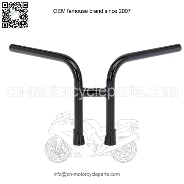 1" Handlebars slotted Black 6201-2016
