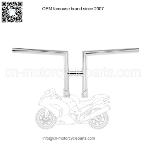 1" Handlebars Slotted Chrome 6202-1056