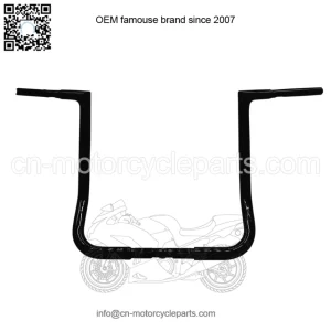 Inc. 1-1/4" EZ Install Flat Top Handlebar 16" Black 705016B