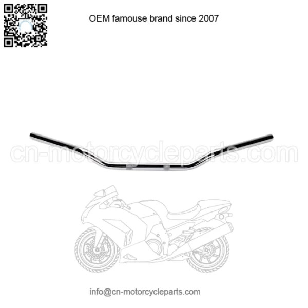 1in Metric Drag Cruiser Handlebar Clubman Drag Bend - Chrome 650-08743