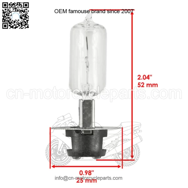 2 Headlight Halogen Bulb fits Honda TRX450ER Electric Start 2006 2007 2008-2014 - Image 2
