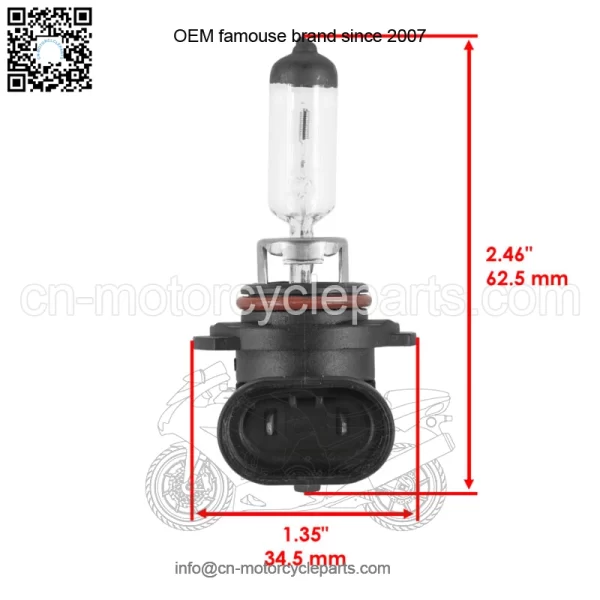 Headlight Bulb for Honda TRX450FE TRX450FM Foreman 450 4x4 2002-2004 (12V 45W) - Image 2
