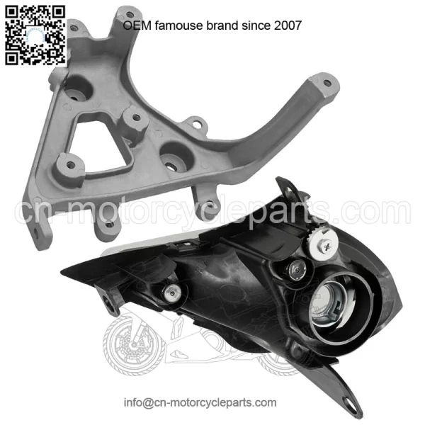 Front Fender Right Headlight & Bracket For Yamaha Raptor 700 YFM700 2006-2012 - Image 4