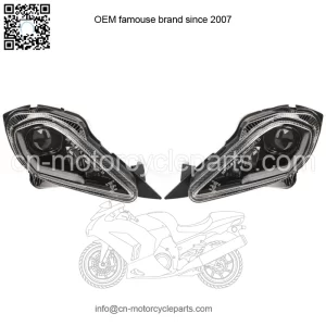 2PCS LED Headlights Head Lamps For Yamaha YFZ 450 Raptor 350 700 700R 2006-2023