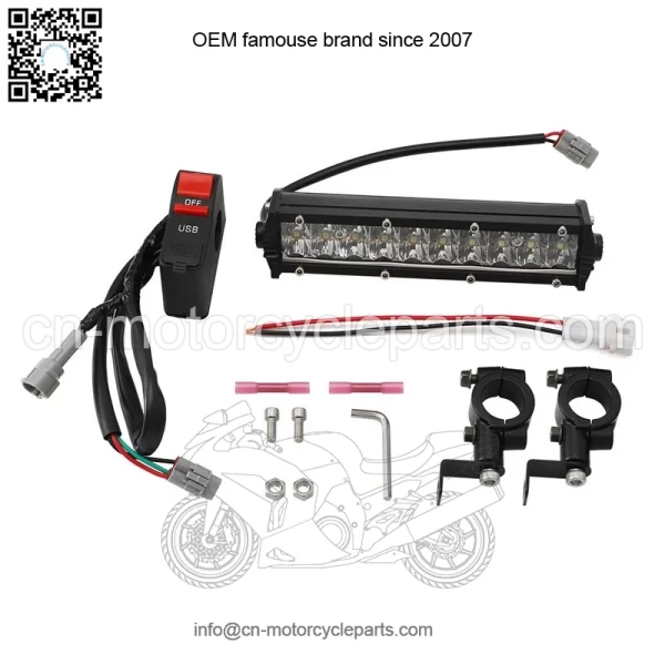 For Yamha Banshee 350 Raptor 700 YFZ450 LED Headlight Bar Lighting Kit Plug&Play - Image 5