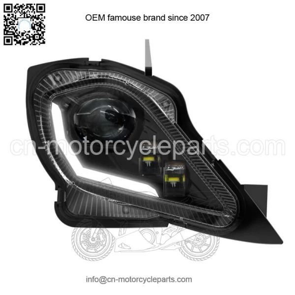 For YAMAHA YFZ 450 RAPTOR 250 350 700R LED Headlights Set Head Lamps Turn Signal - Image 5