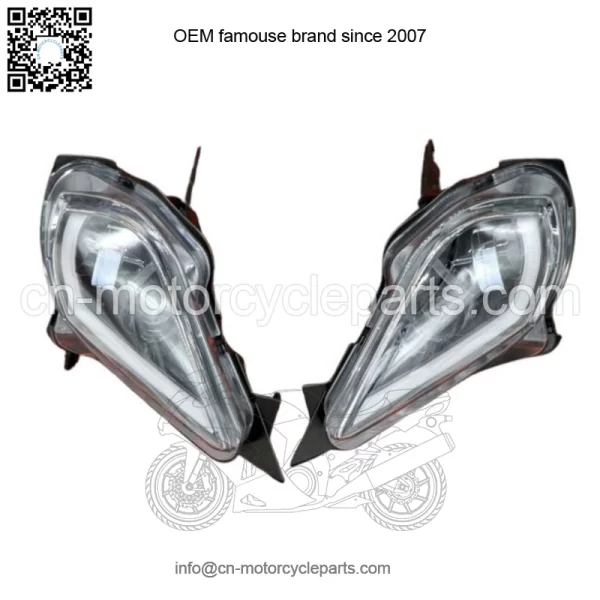 2 x LED Headlights Yamaha YFZ450R Raptor 700 700R YFZ450 WOLVERINE - Image 2