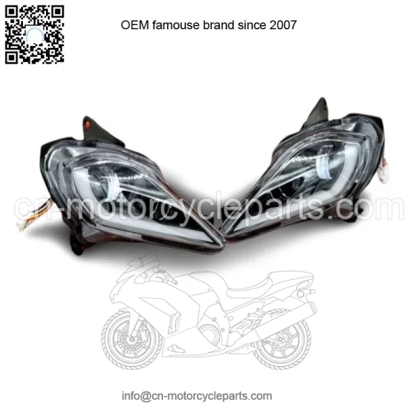 2 x LED Headlights Yamaha YFZ450R Raptor 700 700R YFZ450 WOLVERINE - Image 3