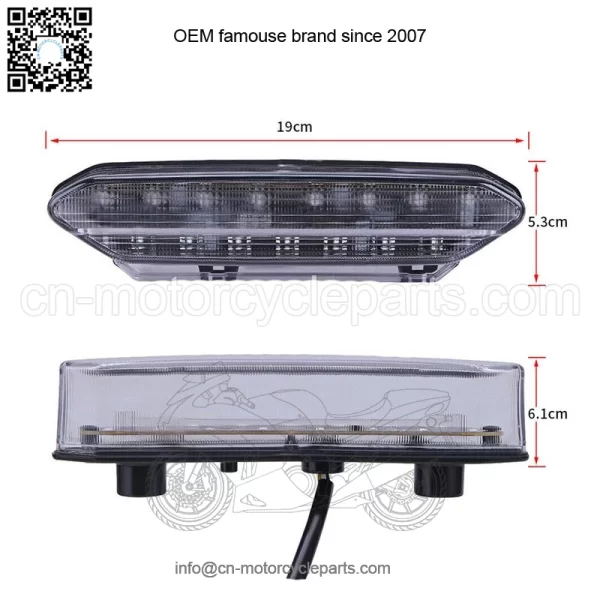 New LED Tail Light Taillight for 2006-2009 YAMAHA YFZ450 YFZ 450 5TG-84710-21-00 - Image 2