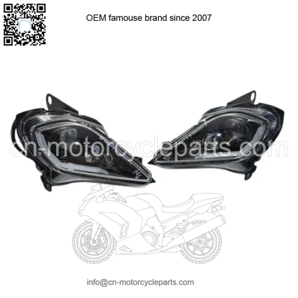Led Headlights w/ Turn for Yamaha Raptor YFZ 450 450R 450X 700R YFM 250 350 700 - Image 2