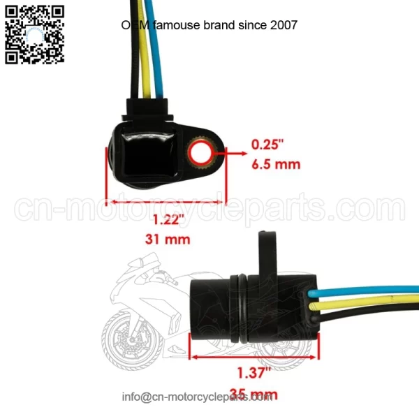 Speed Sensor For Yamaha Grizzly 700 YFM700D 4X4 2007 2008 2009 2010 2012-2016(For: Yamaha Rhino 700) - Image 2