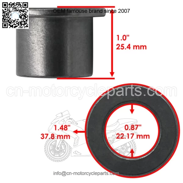 48100-01 48100-07 7076514 Caster Yoke Flanged Bushing For Scag For Snapper - Image 2