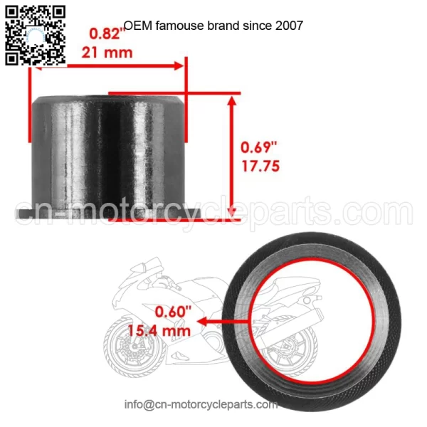 12 Upper Lower A-Arm Bushing for Yamaha Raptor 700 YFM700R 06-21 90381-15088-00 (For: Yamaha Raptor 700) - Image 2