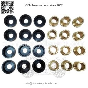 12PCS A-Arm Bushings & Dust Cover Caps Kit for Yamaha YFZ450 YFZ450R YFZ450X