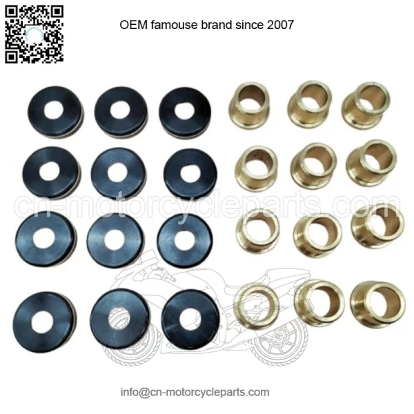 12PCS A-Arm Bushings & Dust Cover Caps Kit for Yamaha YFZ450 YFZ450R YFZ450X - Image 2