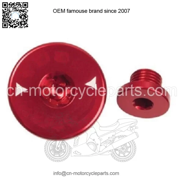 Billet Aluminum Engine Plug Kit Plugs Red HONDA TRX300EX TRX400EX TRX450R