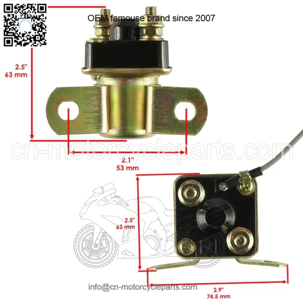 Polaris Scrambler 500 1997-2002 Starter Solenoid Relay - Image 2