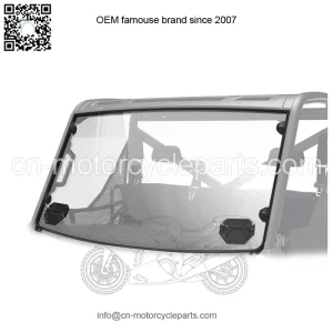 Polaris Ranger Hard Coat Poly Full Vented Windshield With Lock & Ride2883266
